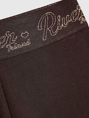 بني - طقم من سويت شيرت بحزام خصر وبنطلون ضيّق من River Island - صورة 5 من 5