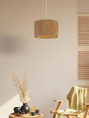 Searchlight Natural Tarragon Raffia Shade - Image 1 of 4
