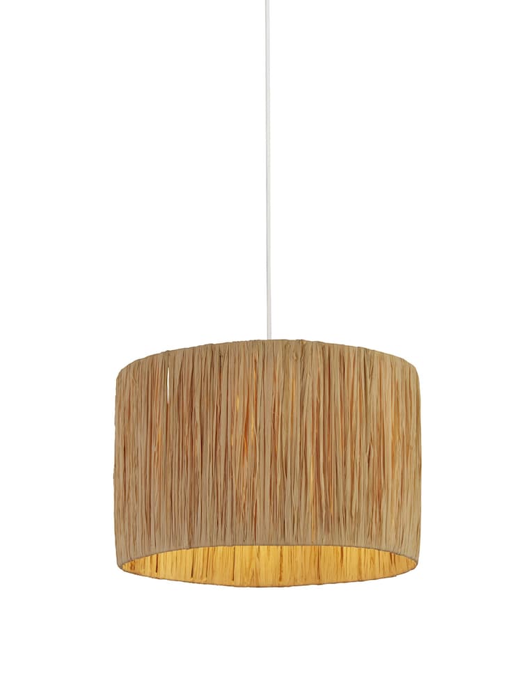 Searchlight Natural Tarragon Raffia Shade - Image 2 of 4