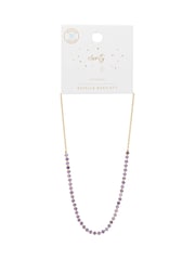 Estella Bartlett Purple Agate Amelia Gemstone Necklace - Image 3 of 4
