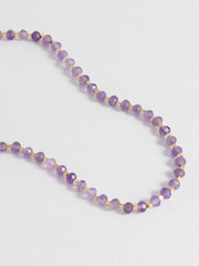 Estella Bartlett Purple Agate Amelia Gemstone Necklace - Image 4 of 4