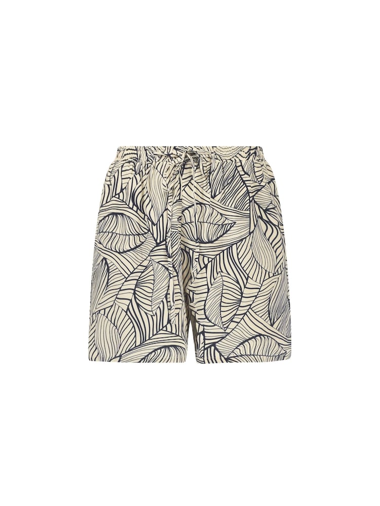 Live Unlimited Curve Stone Palm Print Brown Shorts - Image 5 of 5
