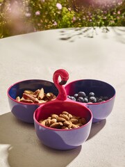 Pink/Purple Flamingo Picnic Dip Bowl Trio - Image 1 of 3