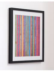 Art For The Home Multi Neon Stripe Wall Art - Image 2 of 2