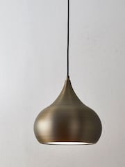 Gallery Home Brass Pierce Ceiling Light Pendant - Image 1 of 3