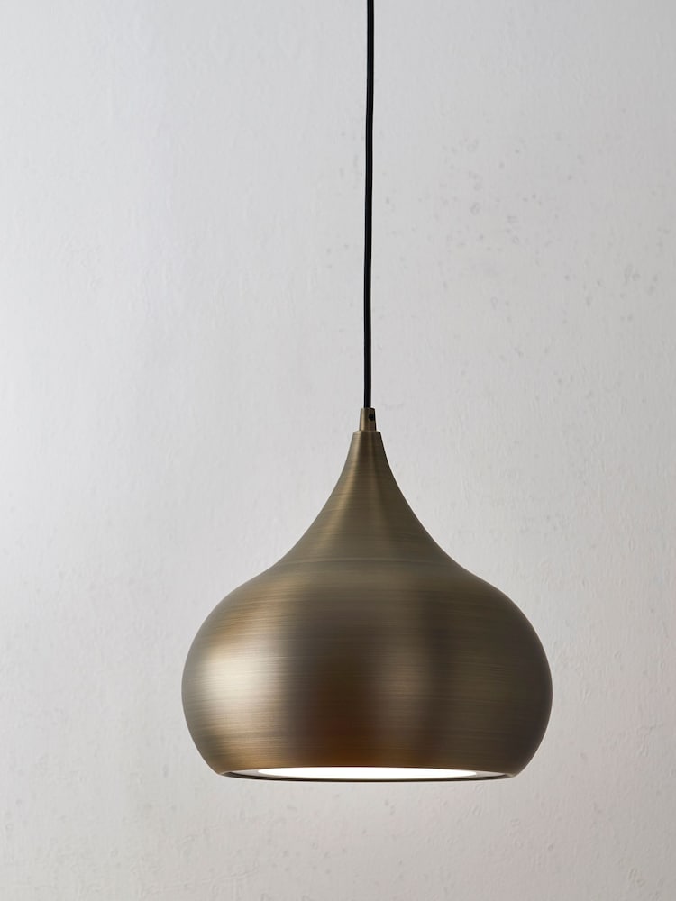 Gallery Home Brass Pierce Ceiling Light Pendant - Image 1 of 3 Gallery Home Brass Pierce Ceiling Light Pendant - Image 1 of 3