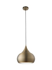 Gallery Home Brass Pierce Ceiling Light Pendant - Image 3 of 3