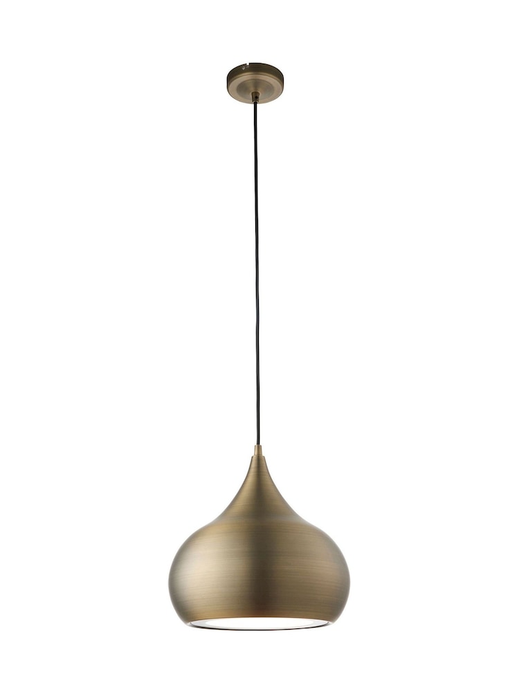 Gallery Home Brass Pierce Ceiling Light Pendant - Image 3 of 3 Gallery Home Brass Pierce Ceiling Light Pendant - Image 3 of 3