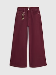 River Island Red Wide Leg Jeans - Image 1 of 4