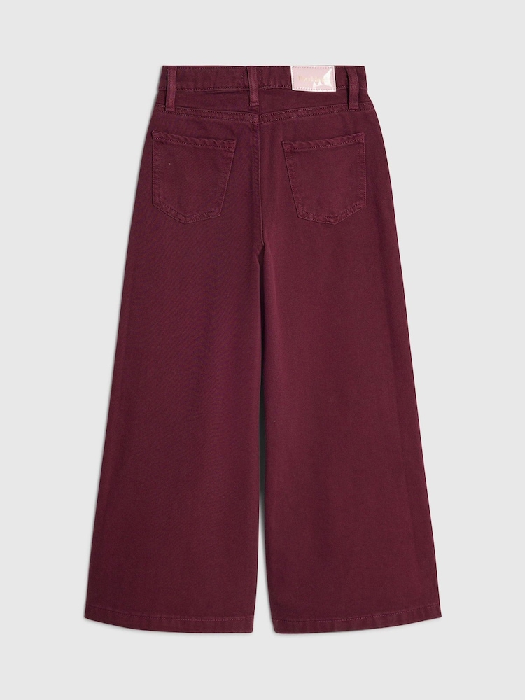 River Island Red Wide Leg Jeans - Image 2 of 4