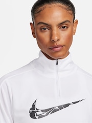 Nike White Swoosh Dri-FIT Half Zip Mid Layer - Image 4 of 6