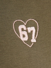 River Island Green Ribbed T-Shirt & Joggers Set - Image 4 of 5