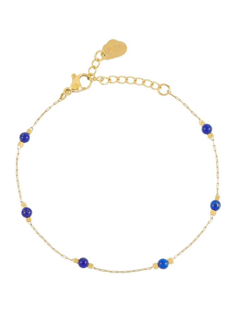 Estella Bartlett Blue Paperlink Gemstone Bracelet - Image 1 of 4 Estella Bartlett Blue Paperlink Gemstone Bracelet - Image 1 of 4