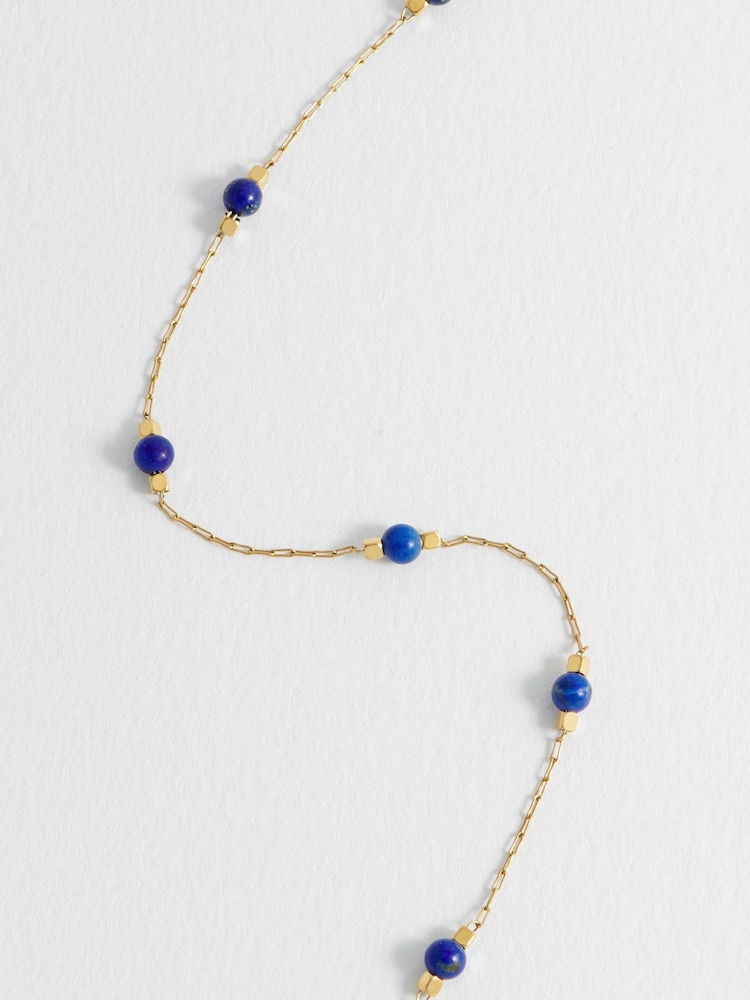 Estella Bartlett Blue Paperlink Gemstone Bracelet - Image 4 of 4 Estella Bartlett Blue Paperlink Gemstone Bracelet - Image 4 of 4