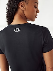 Under Armour Black/White Tech V Neck T-Shirt - Image 5 of 7