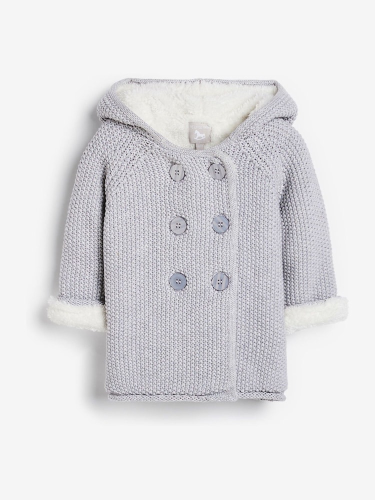The Little Tailor Baby 100% Cotton Plush Lined Pixie Pram Coat - Image 1 of 3