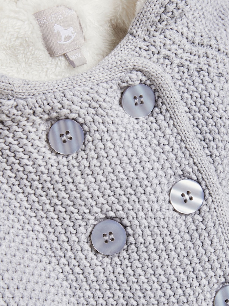 The Little Tailor Baby 100% Cotton Plush Lined Pixie Pram Coat - Image 3 of 3