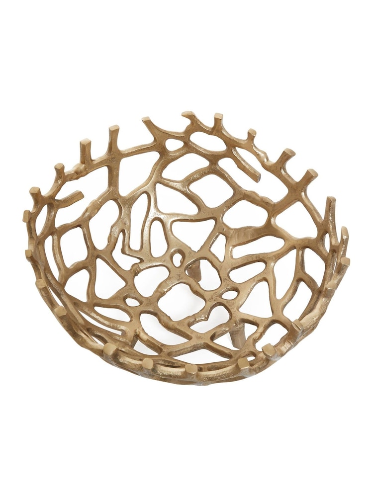Fifty Five South Gold Prato Small Coral Effect Bowl - Image 2 of 4