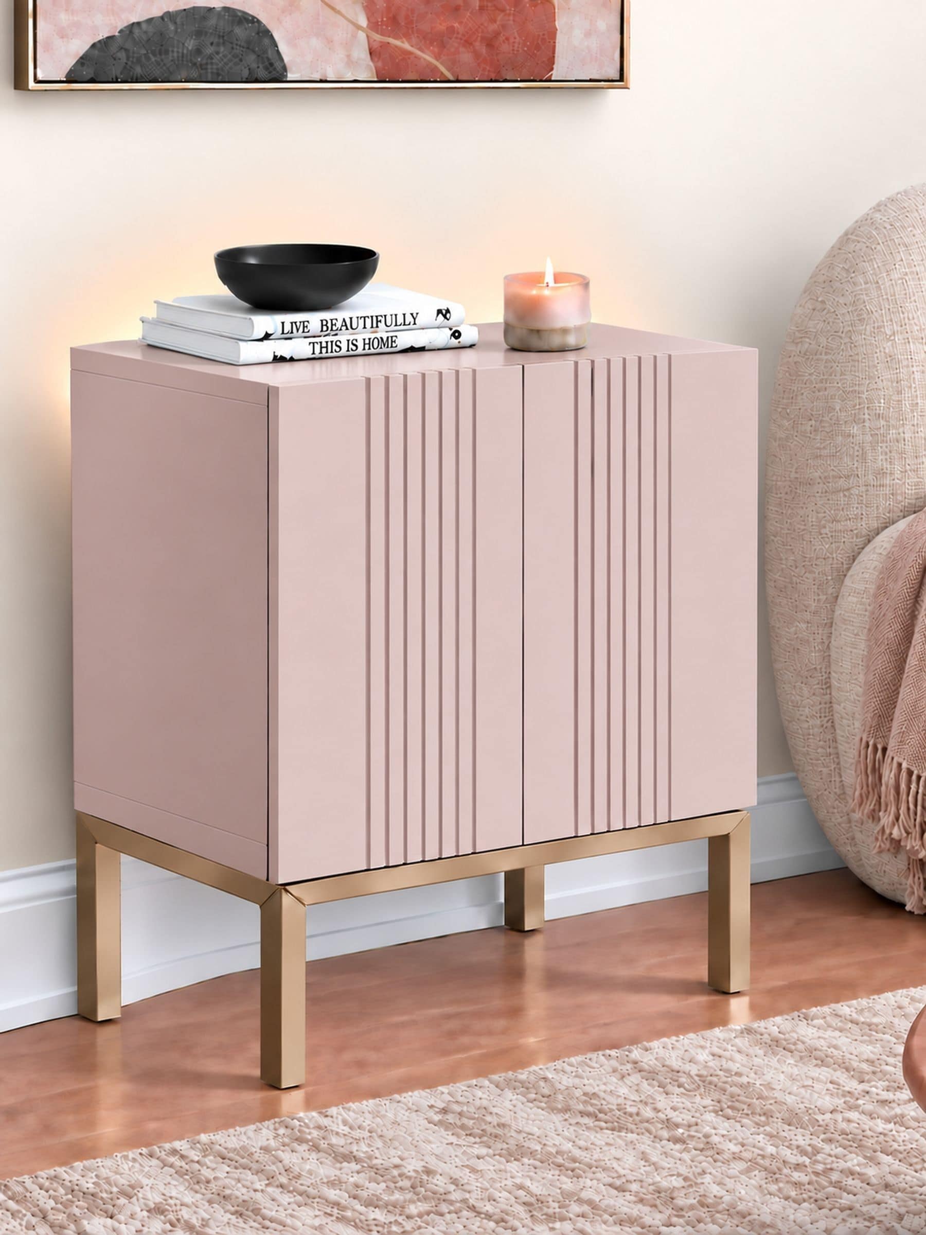 Frank Olsen Furniture Frank Olsen Iona Lamp / Side Table - Mulberry - Image 2