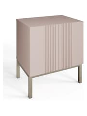Frank Olsen Mulberry Iona 1 Door Side Table with SMART Features - Image 4 of 7