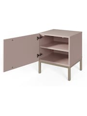 Frank Olsen Mulberry Iona 1 Door Side Table with SMART Features - Image 5 of 7