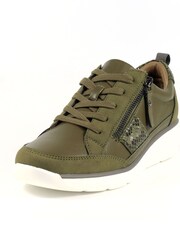 Lunar Khaki Green Tuscan Trainers - Image 3 of 7