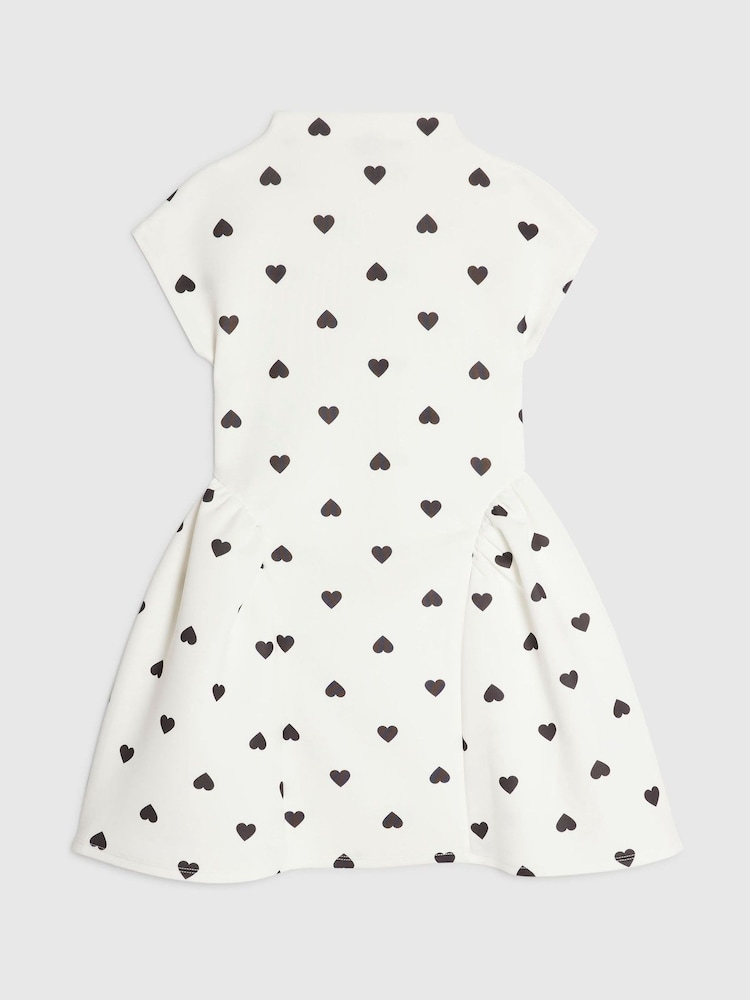 River Island White Polka Dot Heart Prom Dress - Image 2 of 4 River Island White Polka Dot Heart Prom Dress - Image 2 of 4