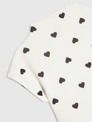 River Island White Polka Dot Heart Prom Dress - Image 3 of 4
