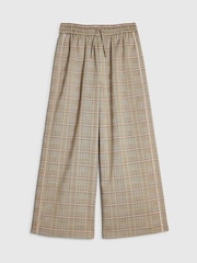 River Island Brown Checked Piping Trousers - Image 1 of 4