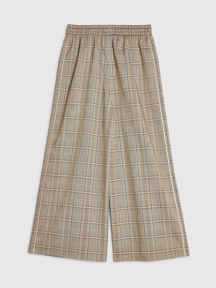 River Island Brown Checked Piping Trousers - Image 2 of 4