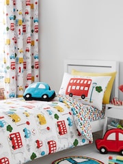 Catherine Lansfield Multi Kids Transport Easy Care Duvet Cover And Pillowcase Set - Image 1 of 1