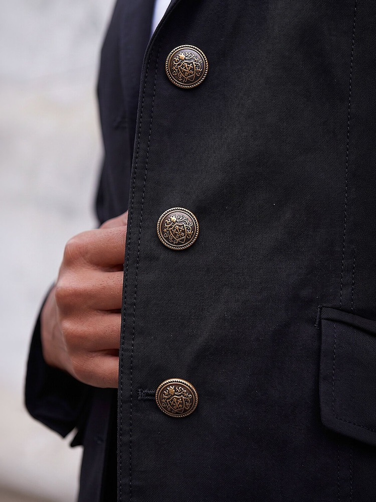 Schwarz - Roman Stretch-Blazer mit Knopfdetails - Bild 5 von 5 Schwarz - Roman Stretch-Blazer mit Knopfdetails - Bild 5 von 5