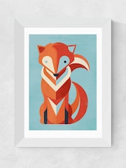 East End Prints White Fox Print - Image 1 of 3
