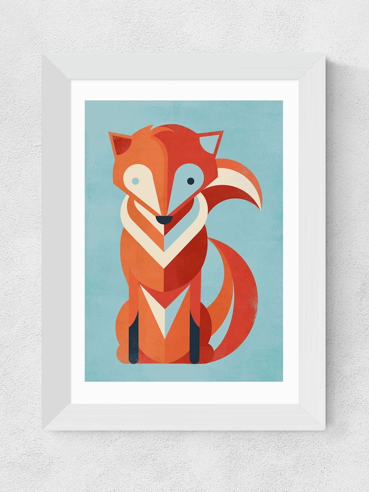 East End Prints White Fox Print - Image 1 of 3
