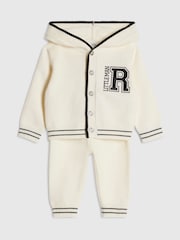 River Island Cream Hooded Cardigan & Joggers Set - Image 3 of 5