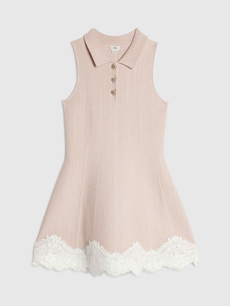 Vestido River Island con bajo de encaje y falda acampanada - Imagen 1 de 4 Vestido River Island con bajo de encaje y falda acampanada - Imagen 1 de 4