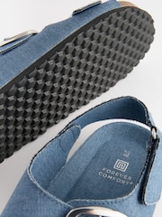 Denim Back Strap Footbed Sandals - Image 7 of 7