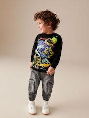 Grey Denim Comfort Cargo Jeans (3mths-7yrs) - Image 2 of 6