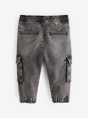 Grey Denim Comfort Cargo Jeans (3mths-7yrs) - Image 5 of 6