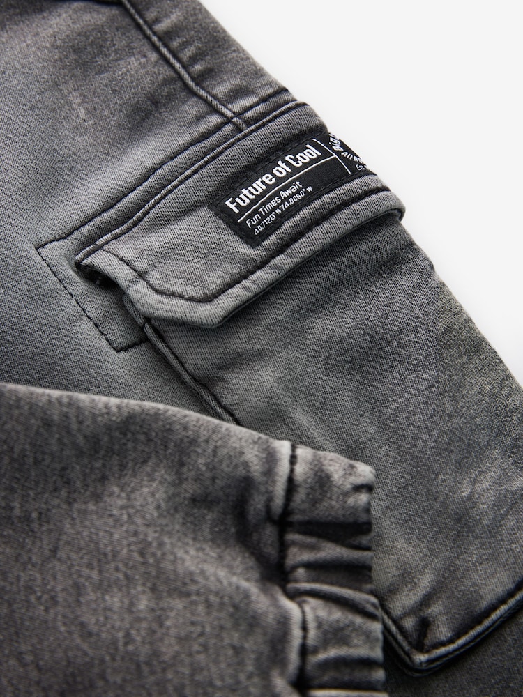 Grey Denim Comfort Cargo Jeans (3mths-7yrs) - Image 6 of 6