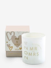 White Established In 2024 Wedding Boxed Candle - Image 6 of 7