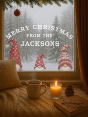 Personalised Merry Christmas Gonk Family Vinyl Window Sticker – Christmas Decoration by Loveabode - Image 4 of 4