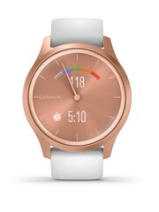Garmin vivomove® Style White Silicone Smart Watch With Rose Gold Hardware - Image 3 of 9