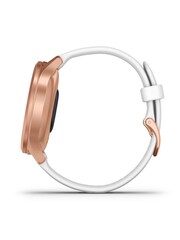 Garmin vivomove® Style White Silicone Smart Watch With Rose Gold Hardware - Image 9 of 9