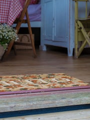 Artsy Mats Brown Hello Floral Doormat - Image 4 of 13