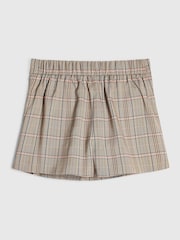 River Island Brown Checked Skorts with Keycharm - Image 2 of 3