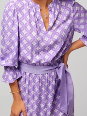 Aspiga Purple Maeve EcoVero™ Dress - Image 4 of 6
