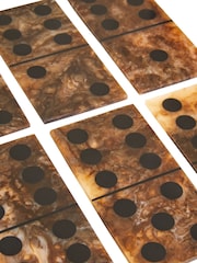 Fifty Five South Brown Black Churchill Games Domino Set - Image 5 of 5