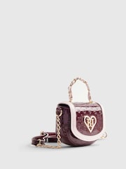 River Island Red Patent Mini Kendal Bag - Image 3 of 5