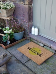 Artsy Mats Brown Halloween Welcome Bats Doormat - Image 1 of 13